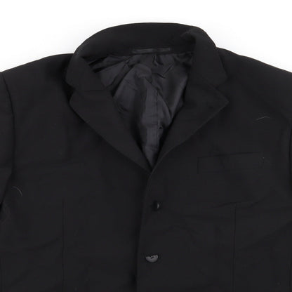 Asda George Mens Black   Jacket Blazer Size 46