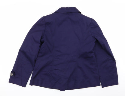Womens UK Size 12 M&S Purple Overcoat