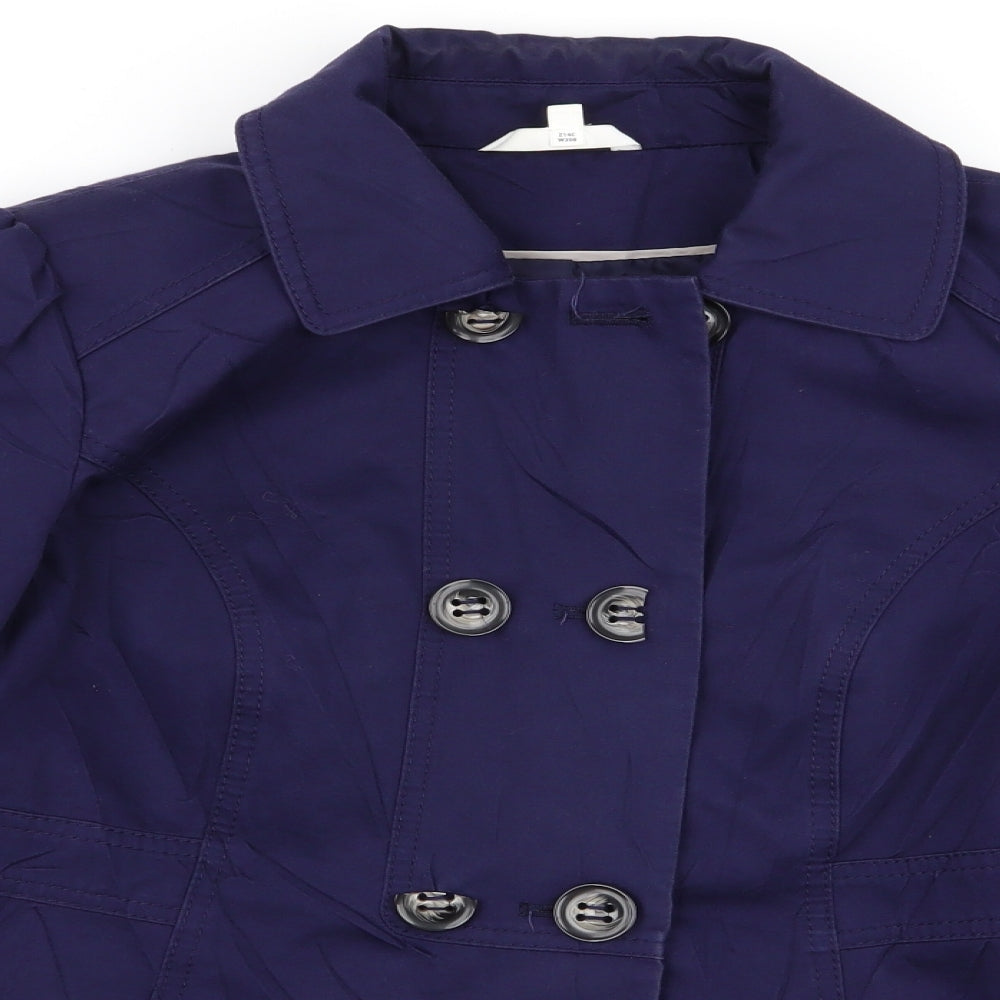 Womens UK Size 12 M&S Purple Overcoat