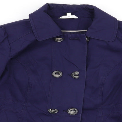 Womens UK Size 12 M&S Purple Overcoat