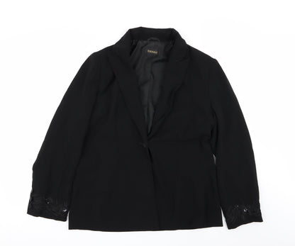 Mosaic Womens Black   Jacket Blazer Size 10
