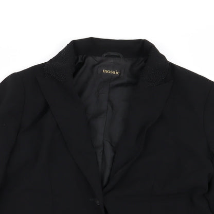 Mosaic Womens Black   Jacket Blazer Size 10