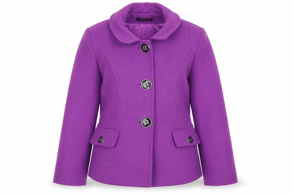 Womens UK Size 14 Debenhams Purple Overcoat