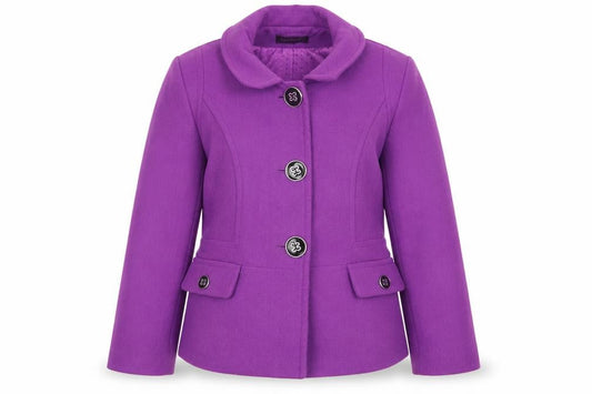 Womens UK Size 14 Debenhams Purple Overcoat