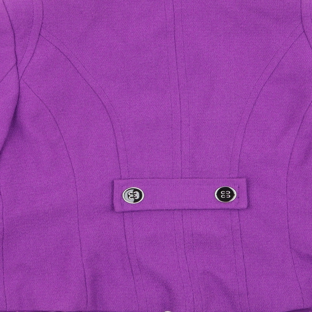 Womens UK Size 14 Debenhams Purple Overcoat