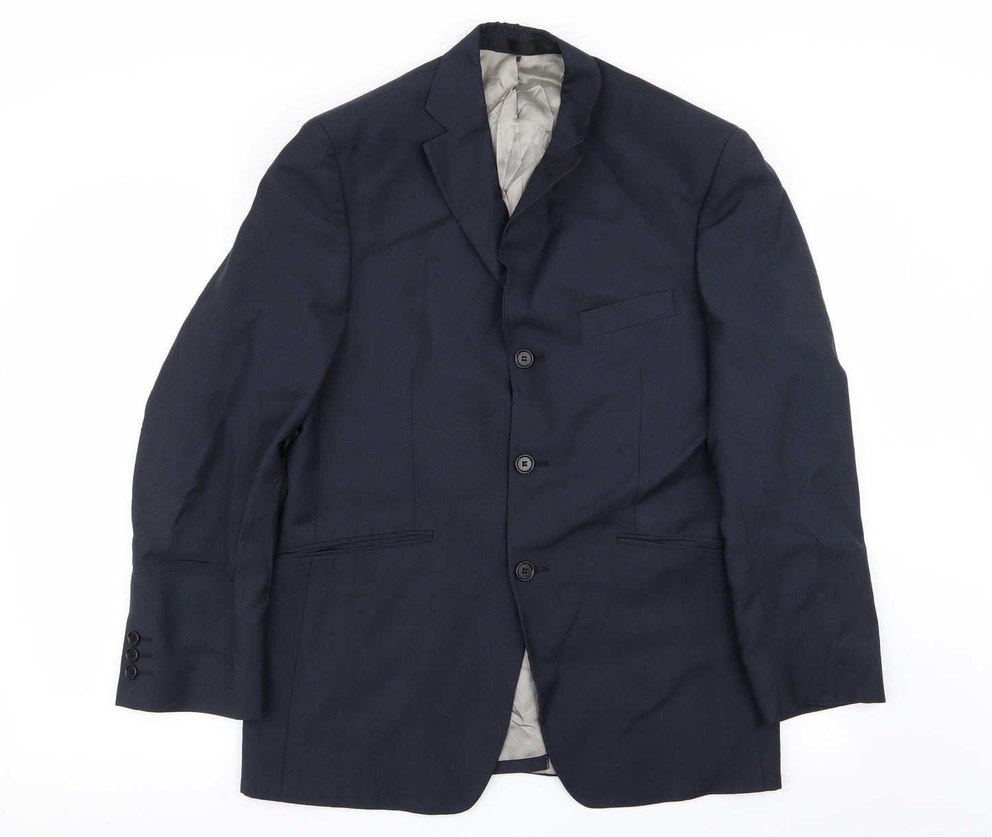 Mens UK Size 38 M&S Regular Blue Suit Jacket