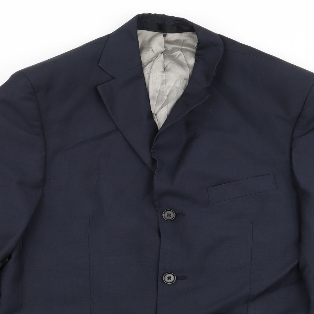 Mens UK Size 38 M&S Regular Blue Suit Jacket