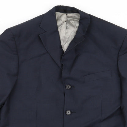 Mens UK Size 38 M&S Regular Blue Suit Jacket