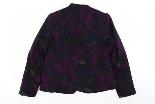 EWM Womens Multicoloured Camouflage  Jacket Blazer Size 16