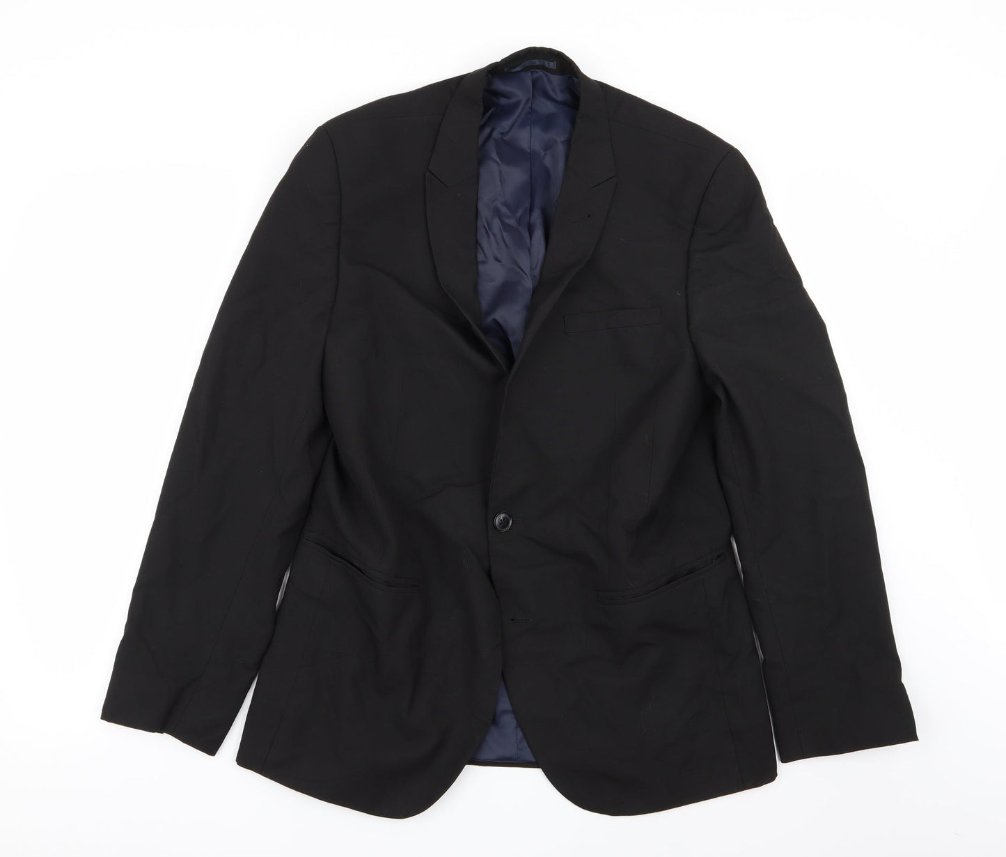 Mens UK Size 40 NEXT Regular Black Suit Jacket