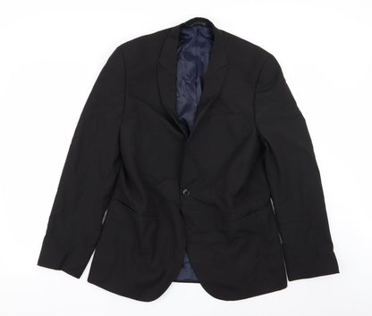 Mens UK Size 40 NEXT Regular Black Suit Jacket