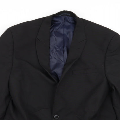 Mens UK Size 40 NEXT Regular Black Suit Jacket