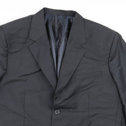 Mens UK Size 42 Preworn Regular Grey Suit Jacket