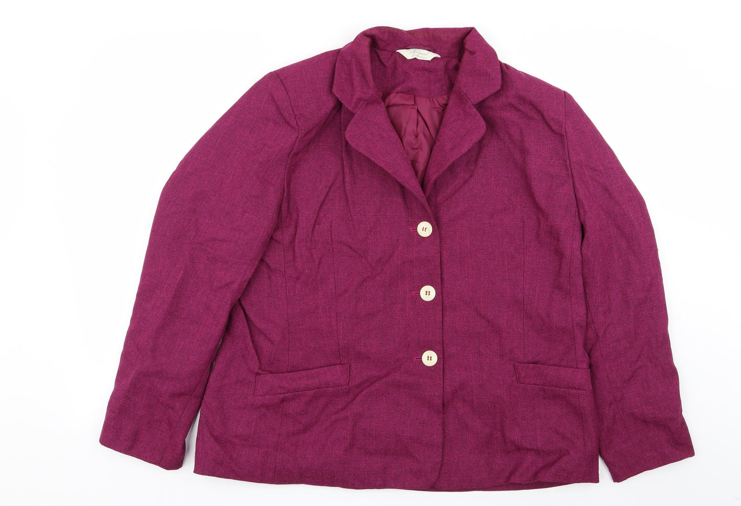 Womens UK Size 18 Special Collection Regular Purple Blazer