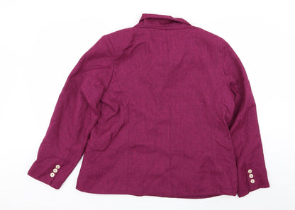 Womens UK Size 18 Special Collection Regular Purple Blazer