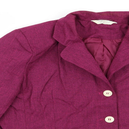 Womens UK Size 18 Special Collection Regular Purple Blazer