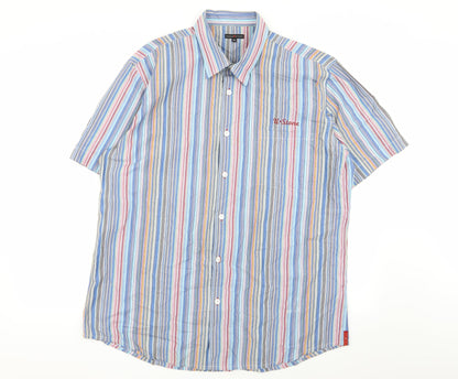 urban stone Mens Multicoloured Striped   Button-Up Size 2XL