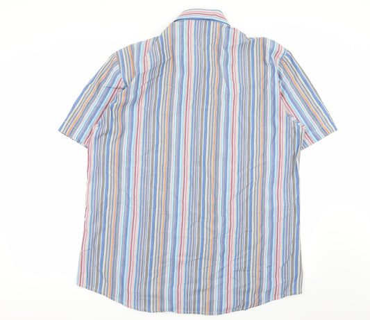 urban stone Mens Multicoloured Striped   Button-Up Size 2XL