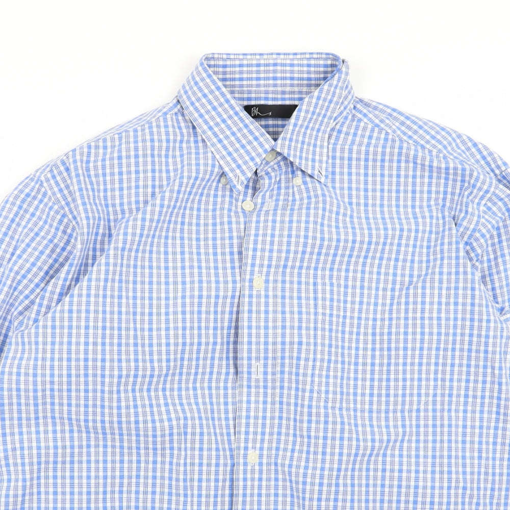 Mens UK Size M BHS Multicoloured  Button-Up Long Sleeve Casual Shirt