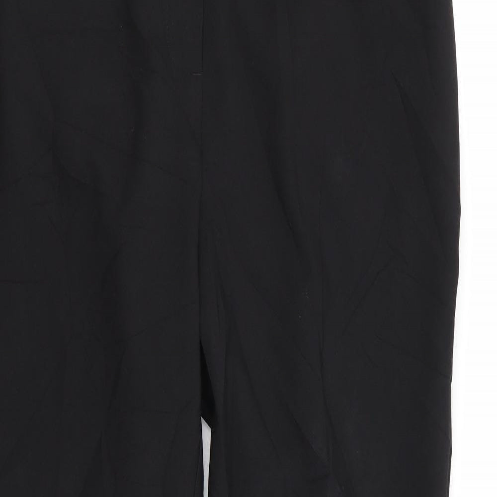 Womens UK Size 12 Papaya Regular Fit  Black Trousers