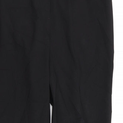 Womens UK Size 12 Papaya Regular Fit  Black Trousers