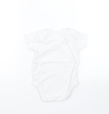 Nutmeg Baby White   Babygrow One-Piece Size 18-24 Months