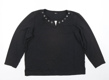 Womens UK Size M BM Black Pullover Jumper
