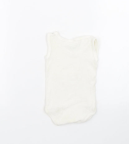 Mothercare Baby White   Babygrow One-Piece Size 0-3 Months