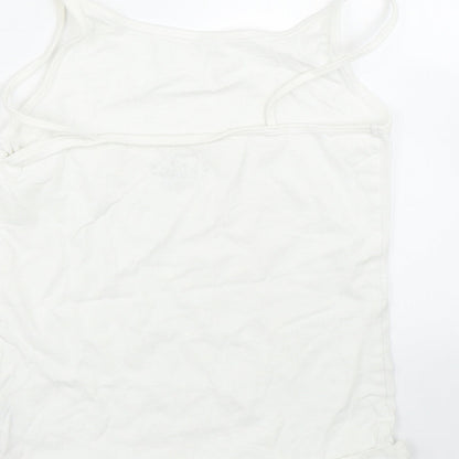 pep&co Girls White   Basic Tank Size 9-10 Years