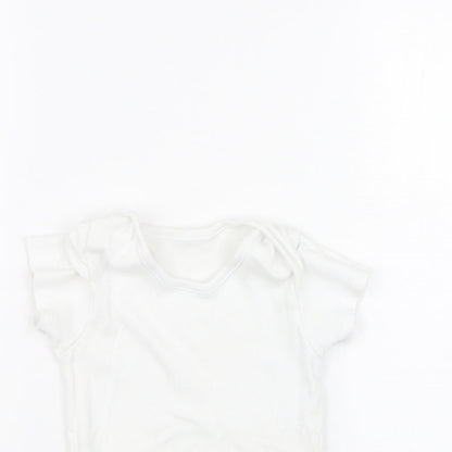 Nutmeg Baby White   Babygrow One-Piece Size 18-24 Months