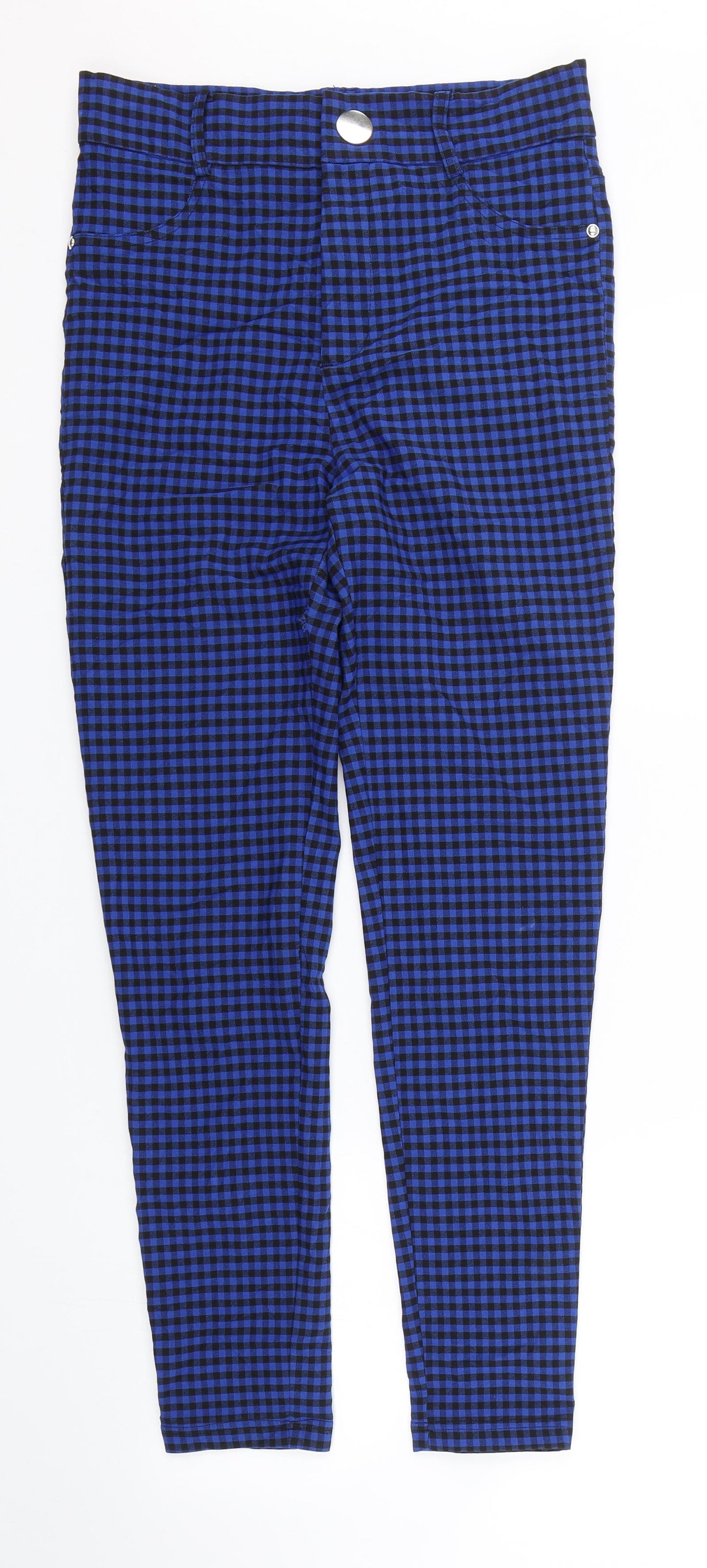 Womens UK Size M Zara Regular Fit  Blue Trousers