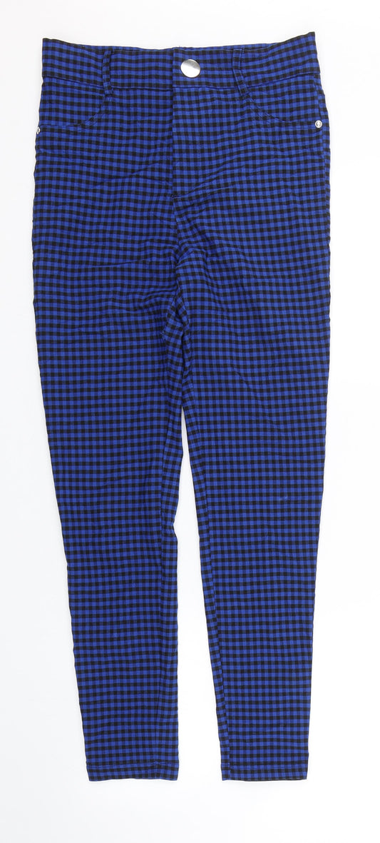 Womens UK Size M Zara Regular Fit  Blue Trousers