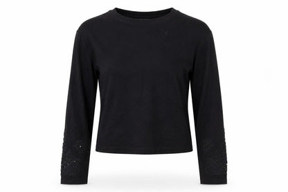 Womens UK Size S H&M Black Basic T-Shirt
