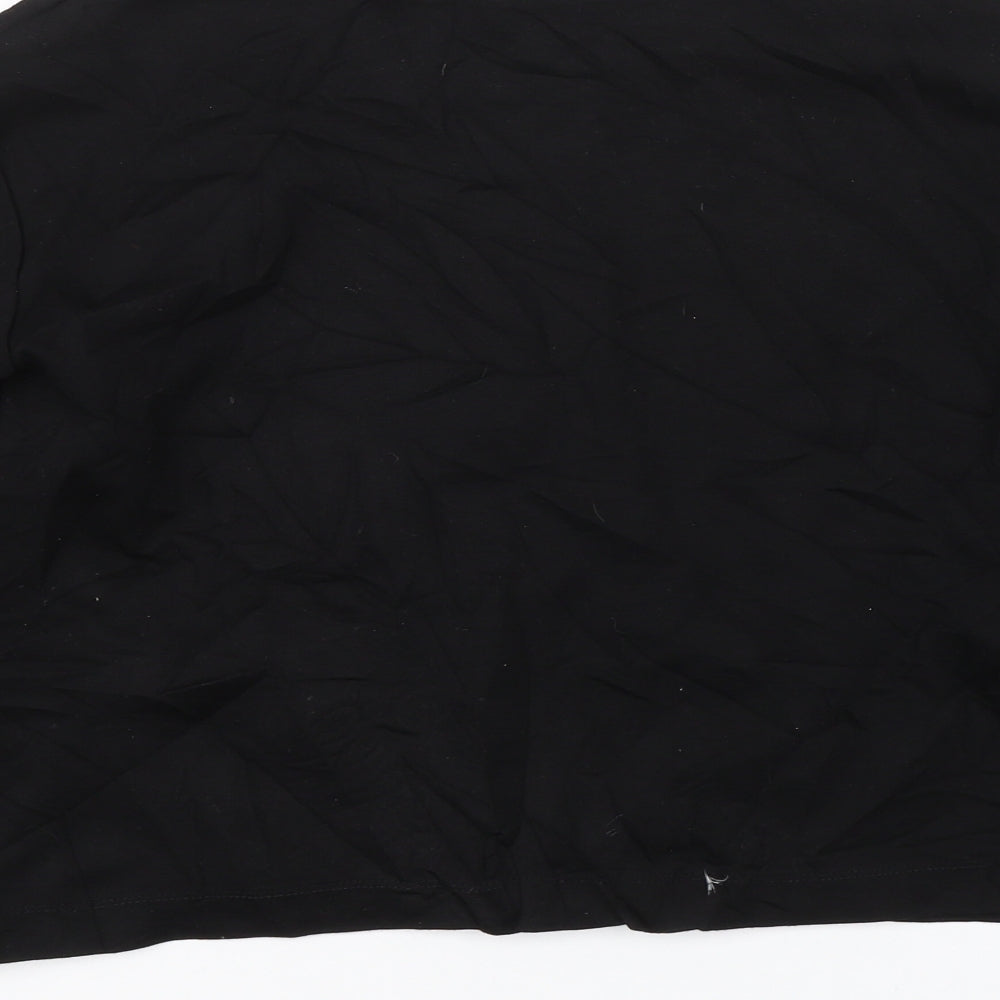 Womens UK Size S H&M Black Basic T-Shirt