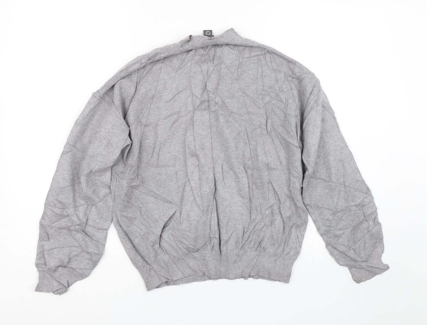 Primark Womens Grey Floral  Pullover Jumper Size L