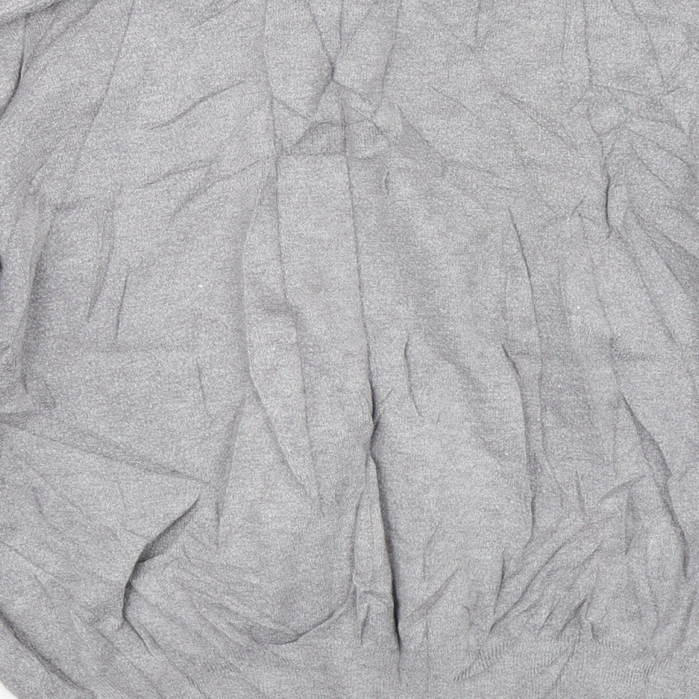 Primark Womens Grey Floral  Pullover Jumper Size L