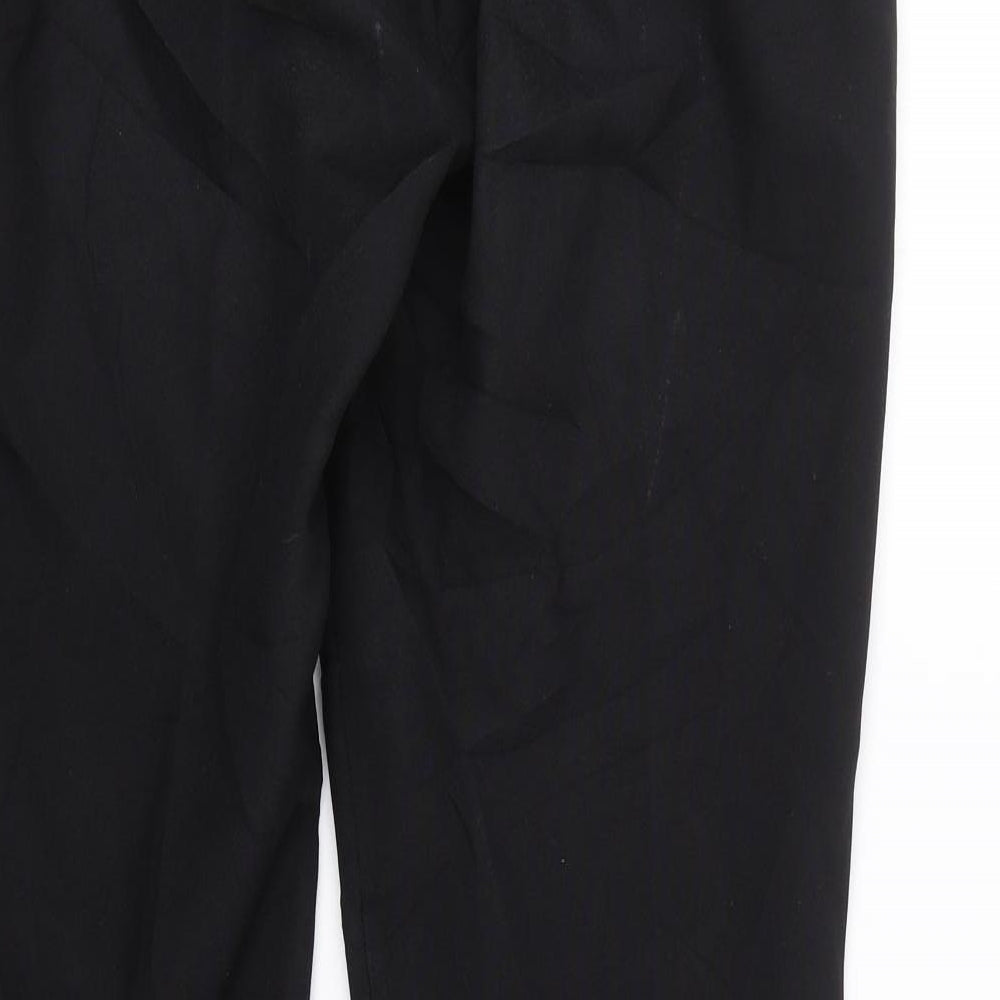 Womens UK Size 10 Peacocks Regular Fit  Black Trousers