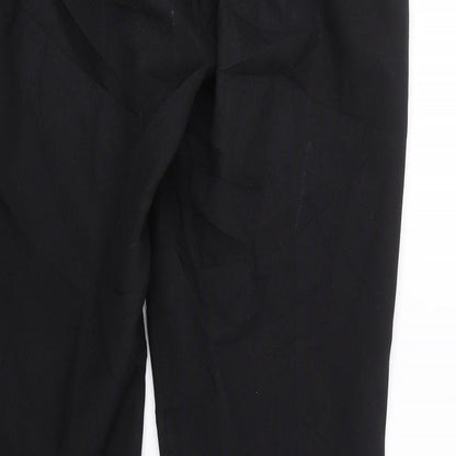 Womens UK Size 10 Peacocks Regular Fit  Black Trousers