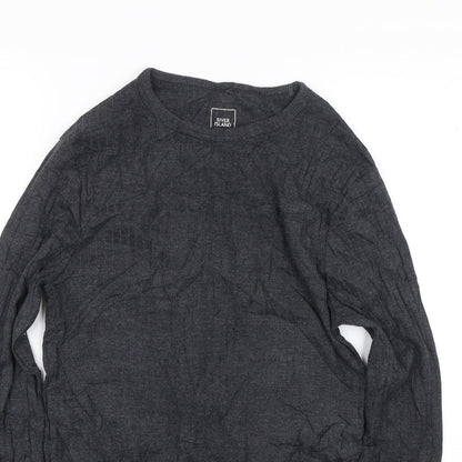 Womens UK Size XS River Island Grey Basic T-Shirt