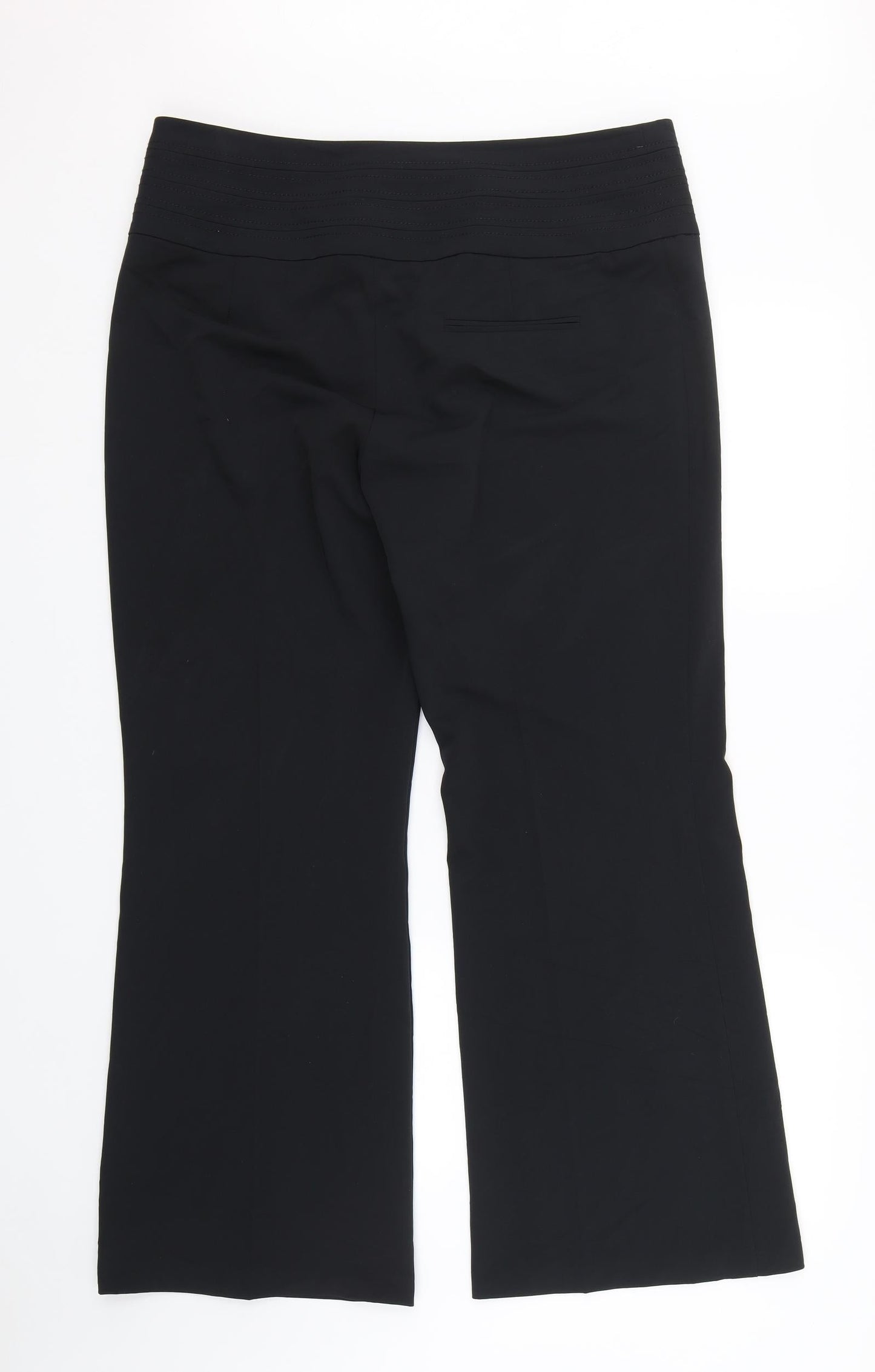 Womens UK Size 16 M&S Regular Fit  Black Trousers