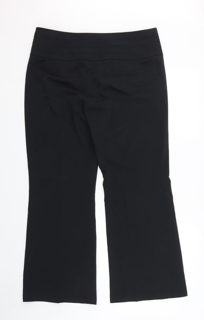 Womens UK Size 16 M&S Regular Fit  Black Trousers