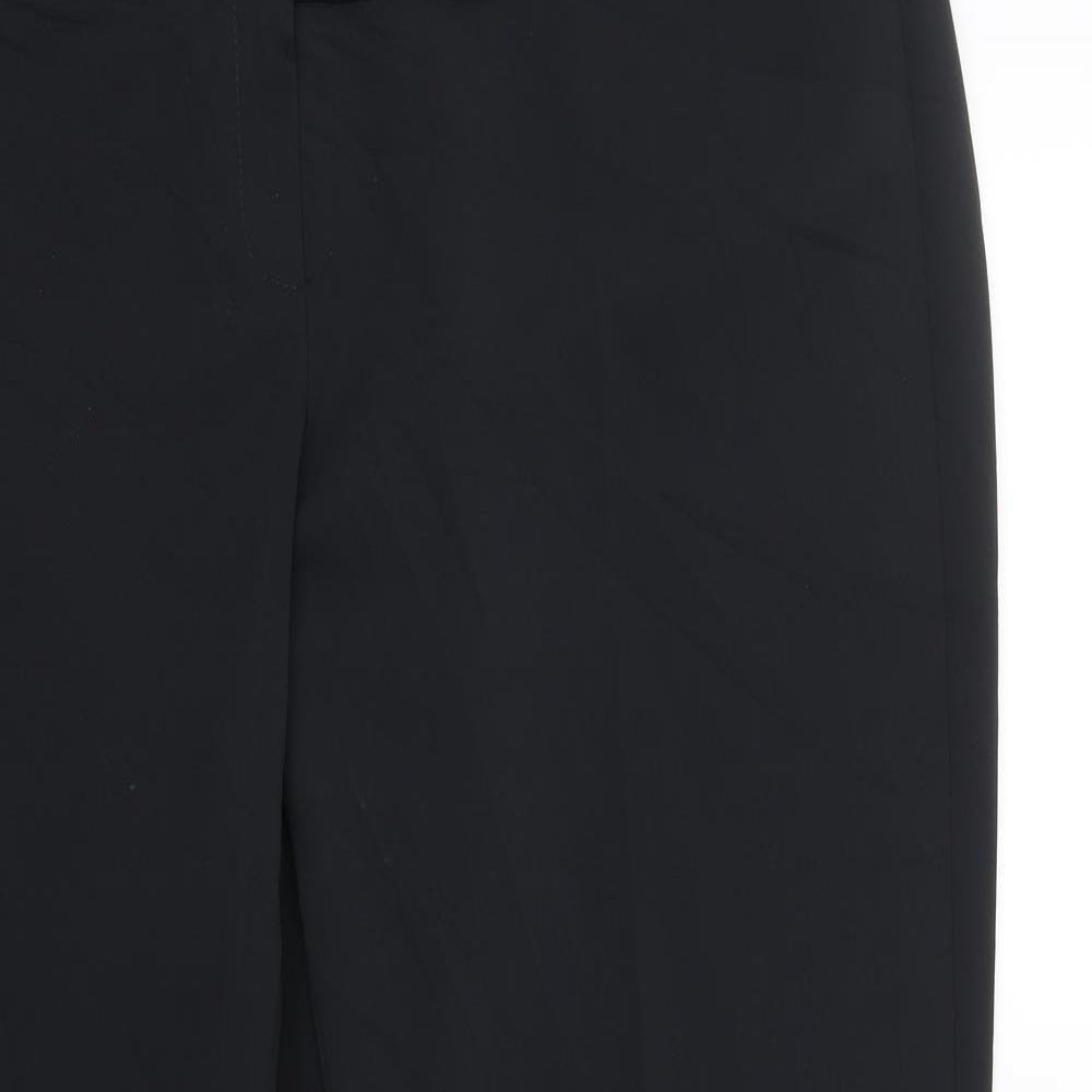 Womens UK Size 16 M&S Regular Fit  Black Trousers