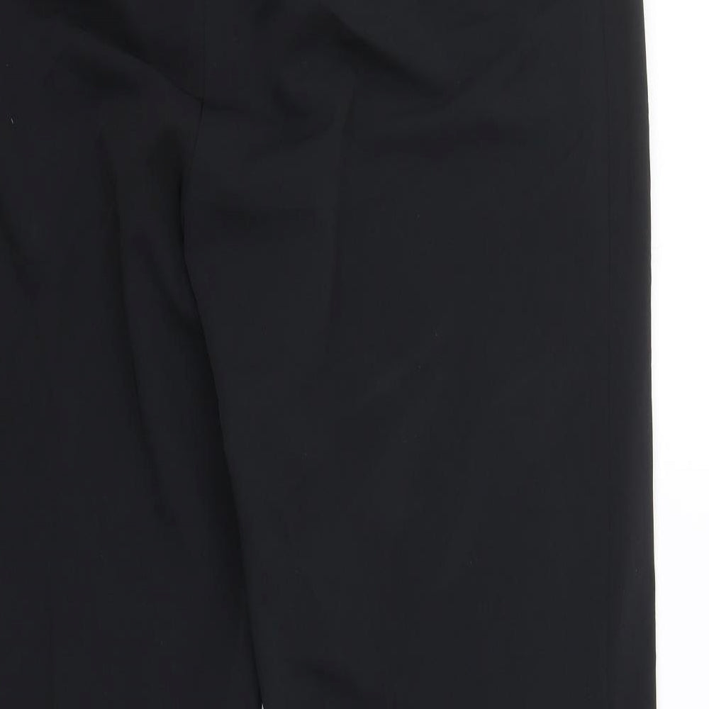 Womens UK Size 16 M&S Regular Fit  Black Trousers