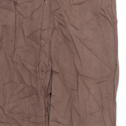 Womens UK Size 14 M&S Regular Fit  Brown Trousers