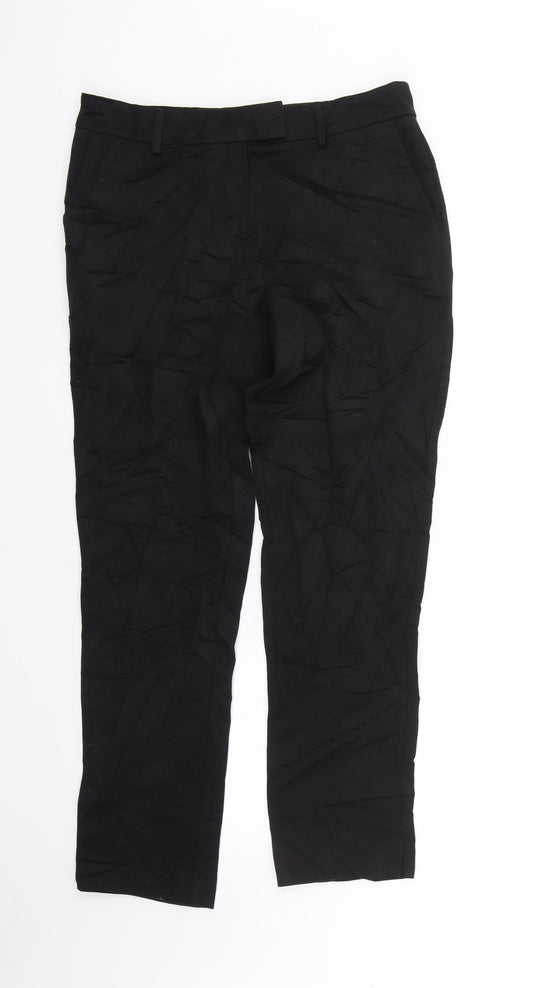 Womens UK Size 10 Papaya Regular Fit  Black Trousers