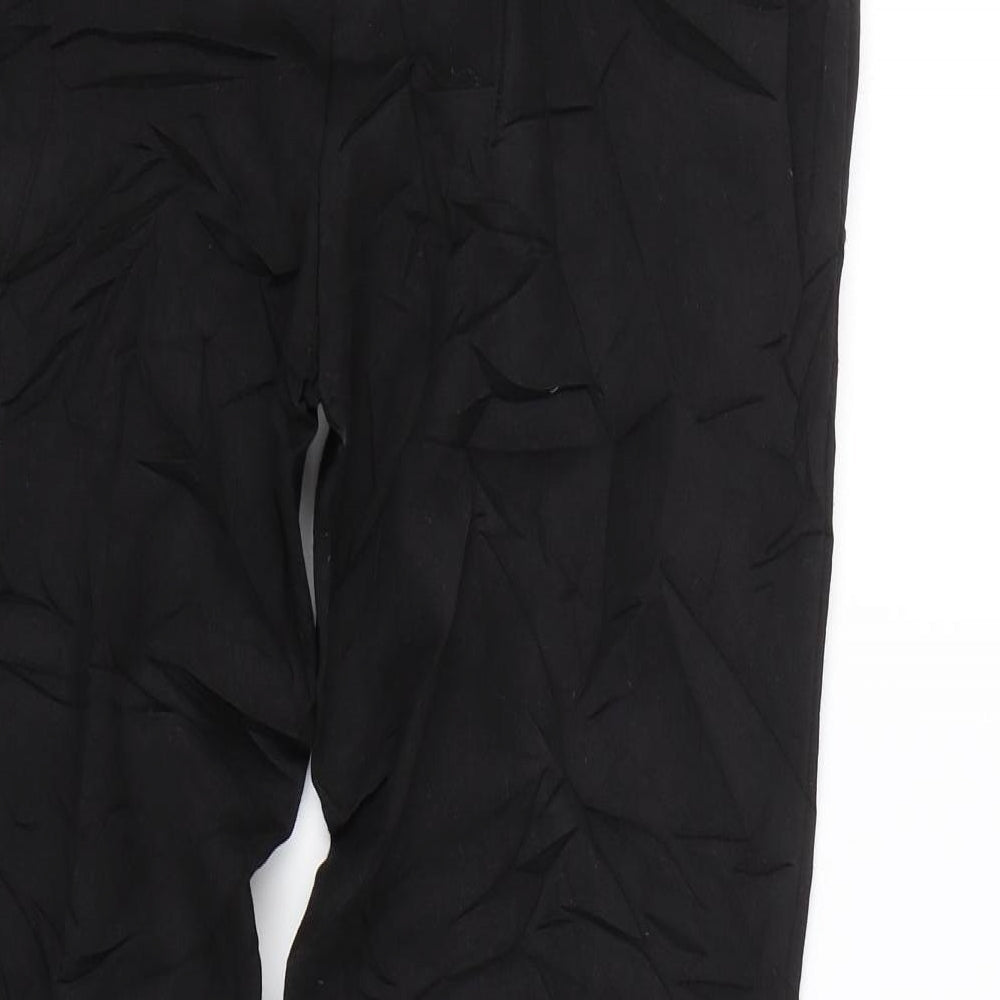 Womens UK Size 10 Papaya Regular Fit  Black Trousers