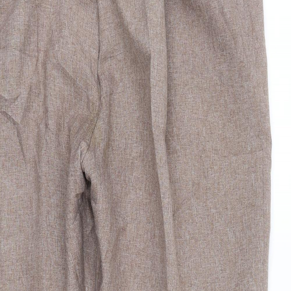 Womens UK Size 18 Preworn Regular Fit  Brown Trousers