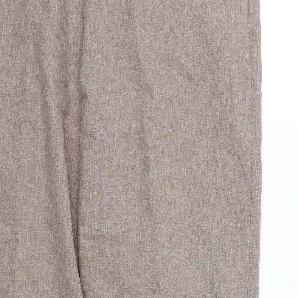 Womens UK Size 18 Preworn Regular Fit  Brown Trousers