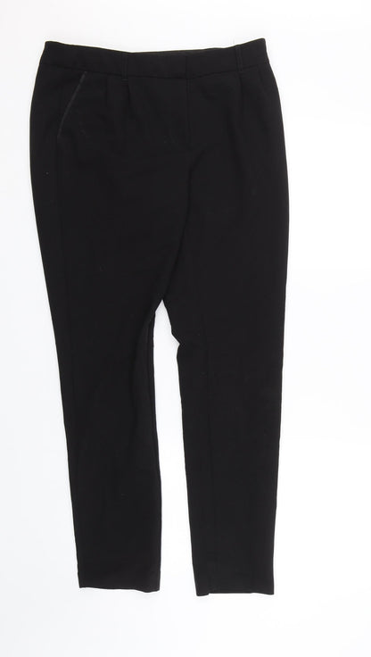 Womens UK Size 10 NEXT Regular Fit  Black Trousers