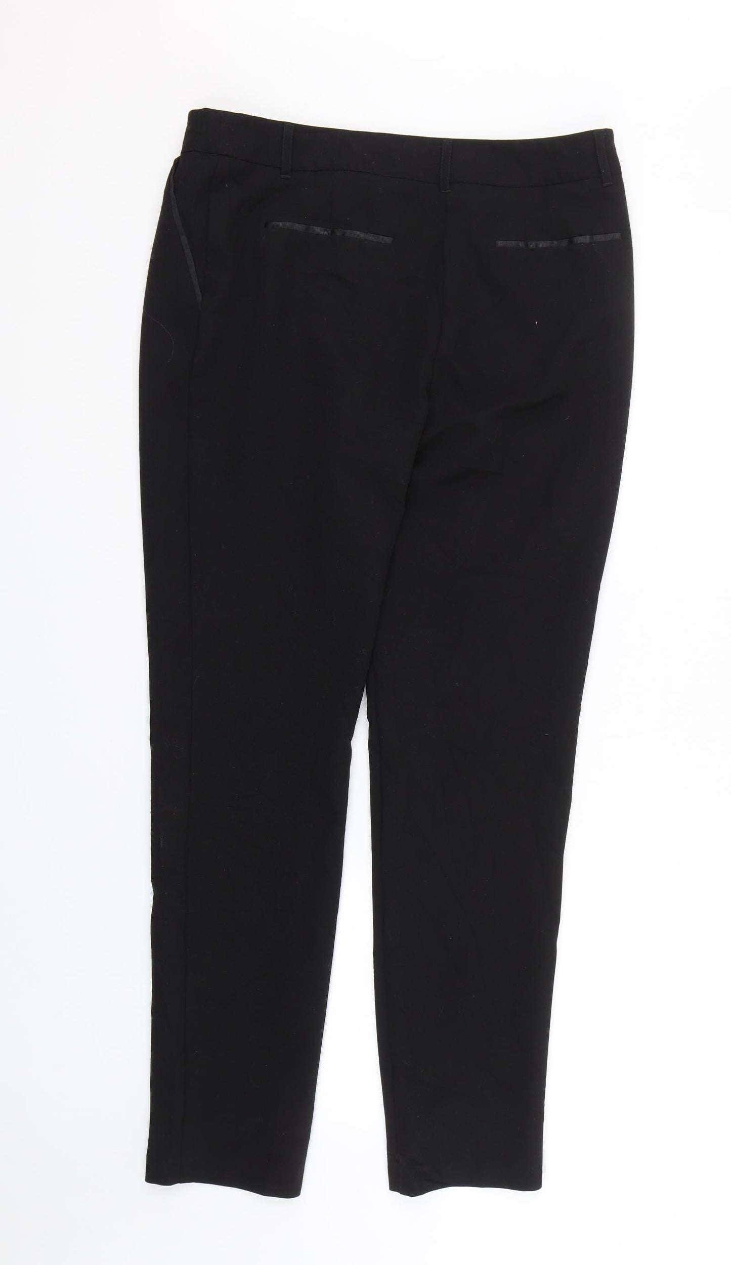 Womens UK Size 10 NEXT Regular Fit  Black Trousers